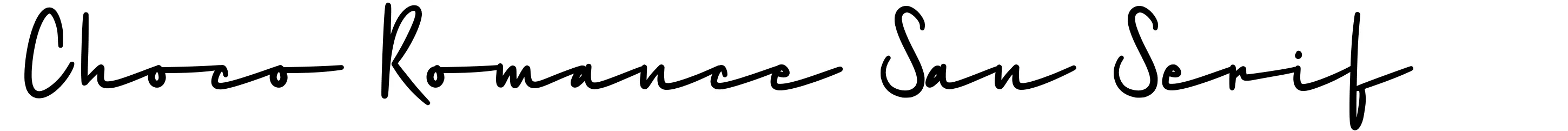 Choco Romance San Serif